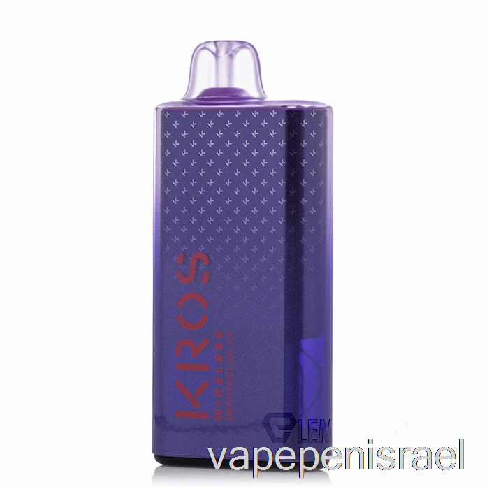 חד פעמי Vape Israel Kros Wireless 9000 חד פעמי ברי מלון קרח